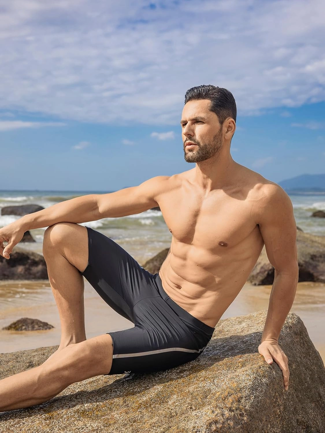 361 Swim Jammers for Men, Pro Racing Training Swimsuit, Chlorine Resistant Endurance Mens Swim Suit Swimwear Tech Pant
