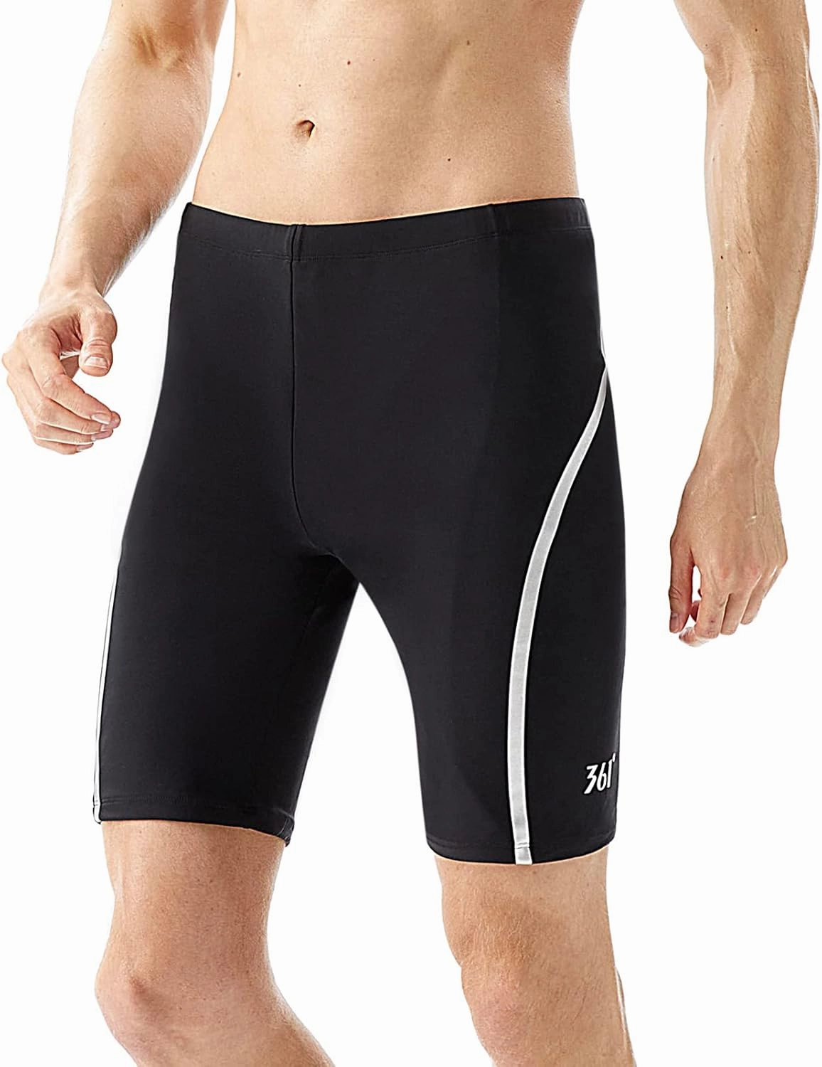 361 Swim Jammers for Men, Pro Racing Training Swimsuit, Chlorine Resistant Endurance Mens Swim Suit Swimwear Tech Pant