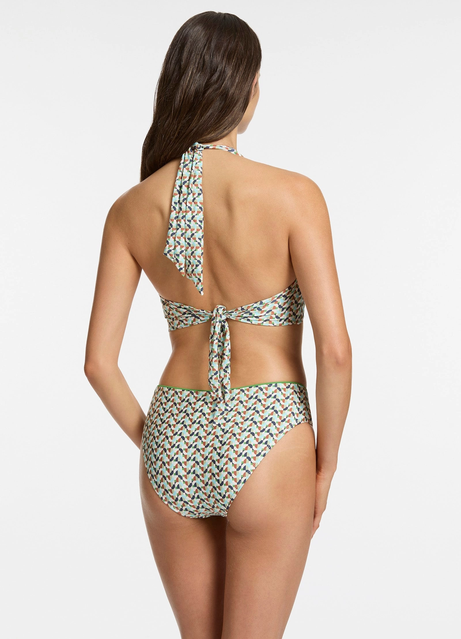 Acacia U Trim Halter Bikini Top - Multi