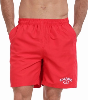 Adoretex Men's Guard 18" Swim Board Shorts, 100% Lightweight Polyester Swim Trunks with Mesh Liner