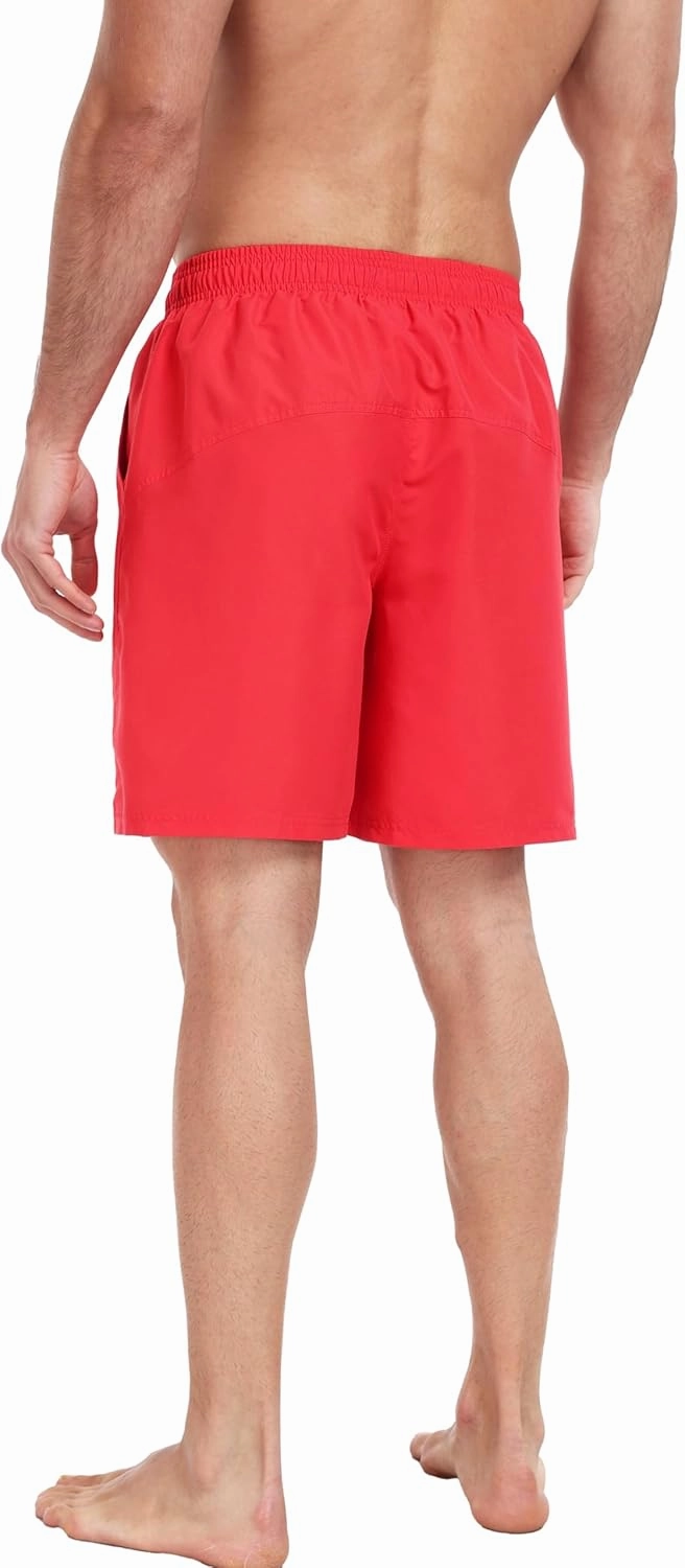Adoretex Men's Guard 18" Swim Board Shorts, 100% Lightweight Polyester Swim Trunks with Mesh Liner