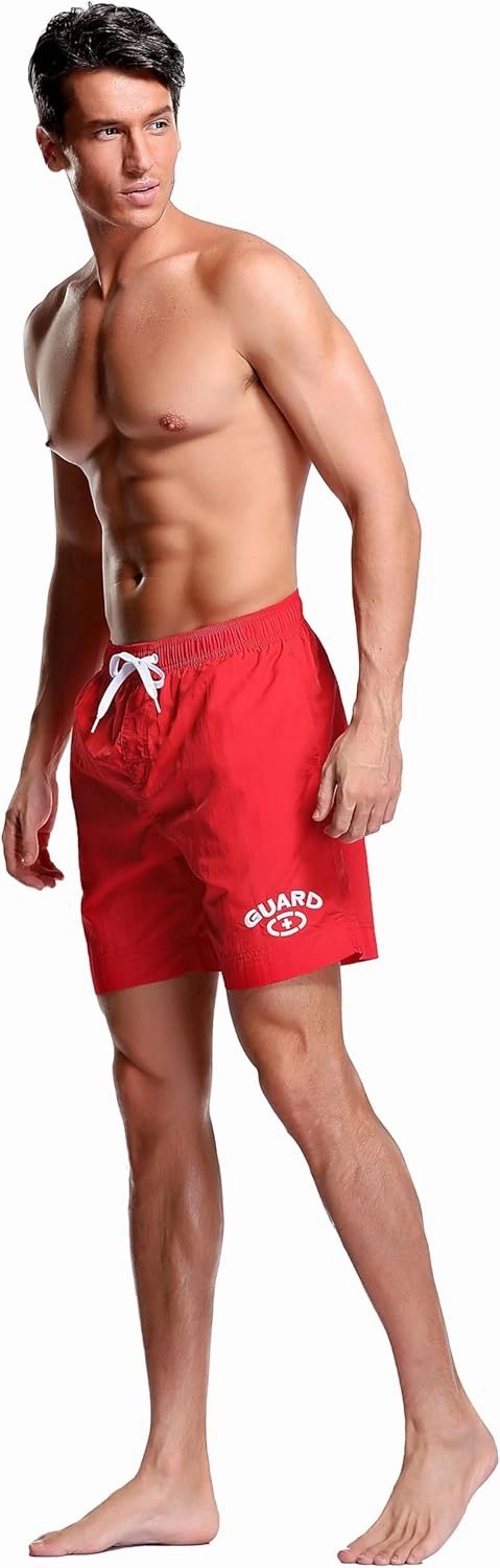 Adoretex Men's Guard Quick Dry Mesh Lining Pockets Swim Trunks Water Shorts Swimsuit