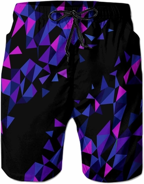Ahegao Men's Swim Trunks Quick Dry 3D Printed Beach Board Shorts with Pockets Cool Mesh Lining Bathing Suits