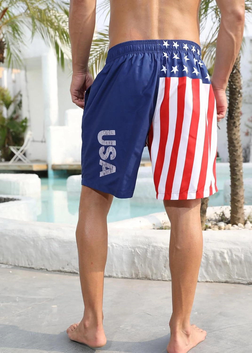ALISISTER Mens Swim Trunks with Compression Liner Bathing Suit Summer Swimming Shorts