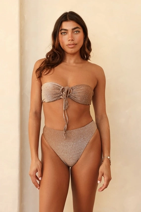 Amalfi String Tie Bandeau Bikini Top