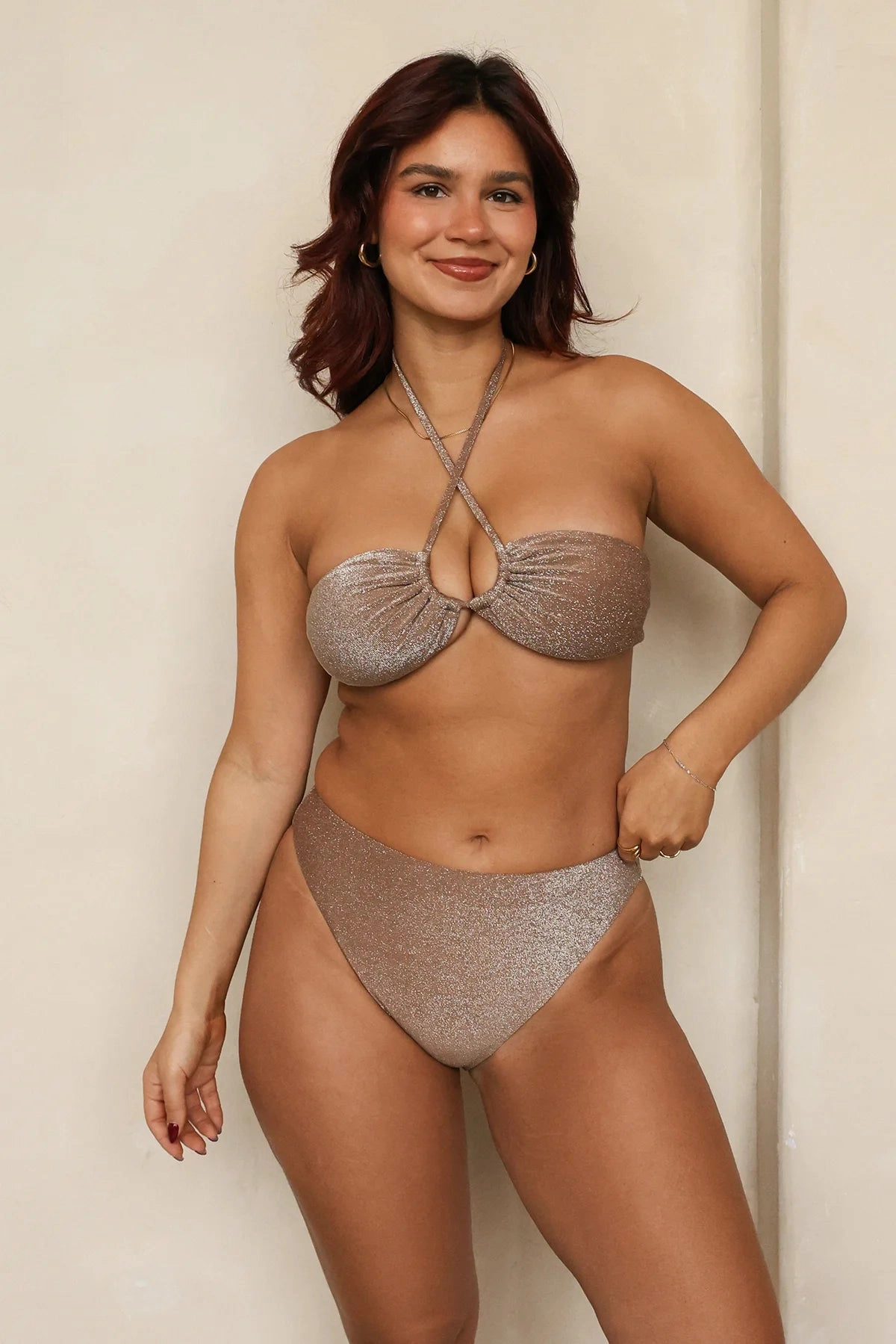 Amalfi String Tie Bandeau Bikini Top