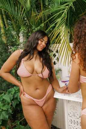 Amber Triangle Bikini Top