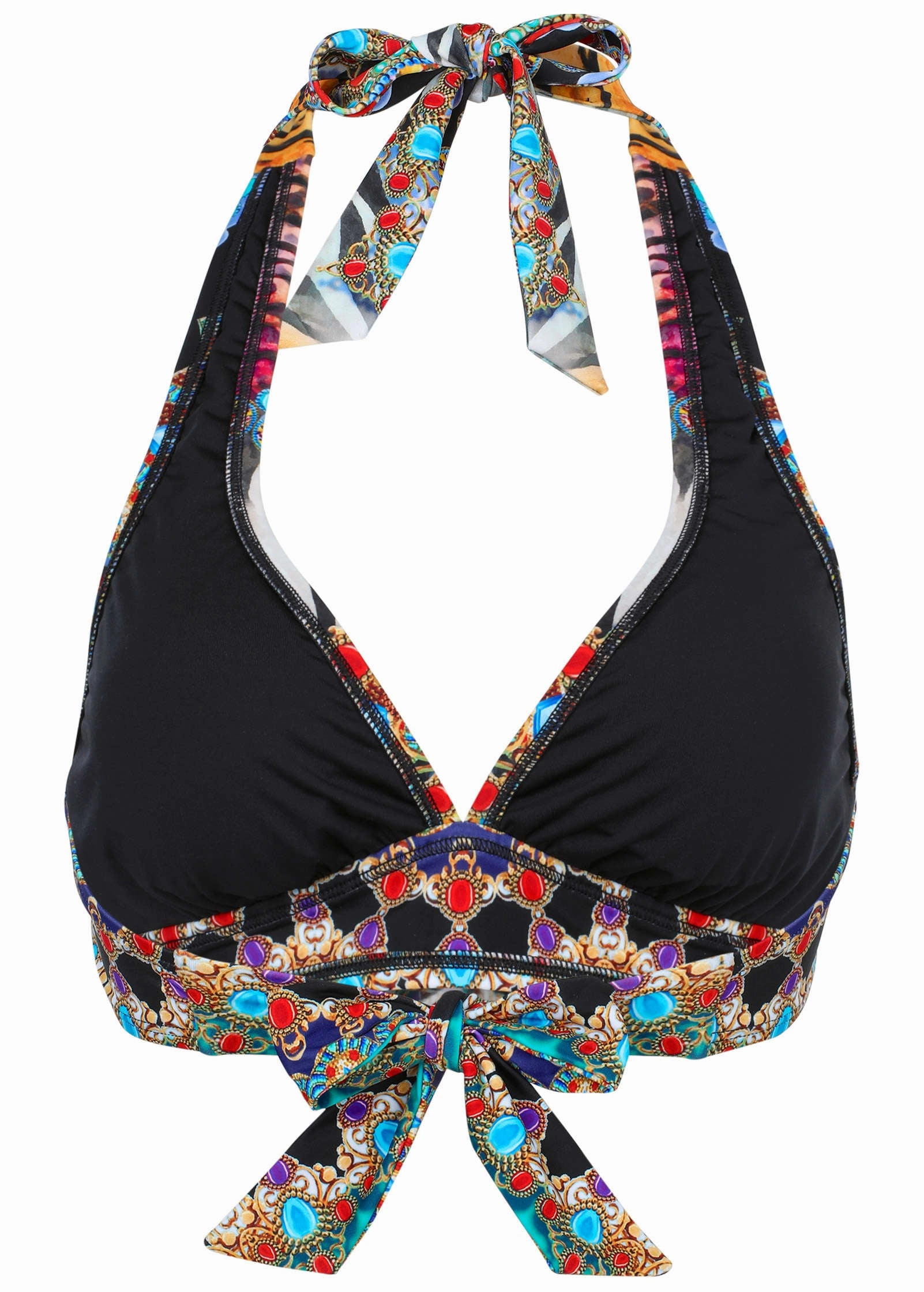 Anguilla Halter Top - Mirrored Jungle