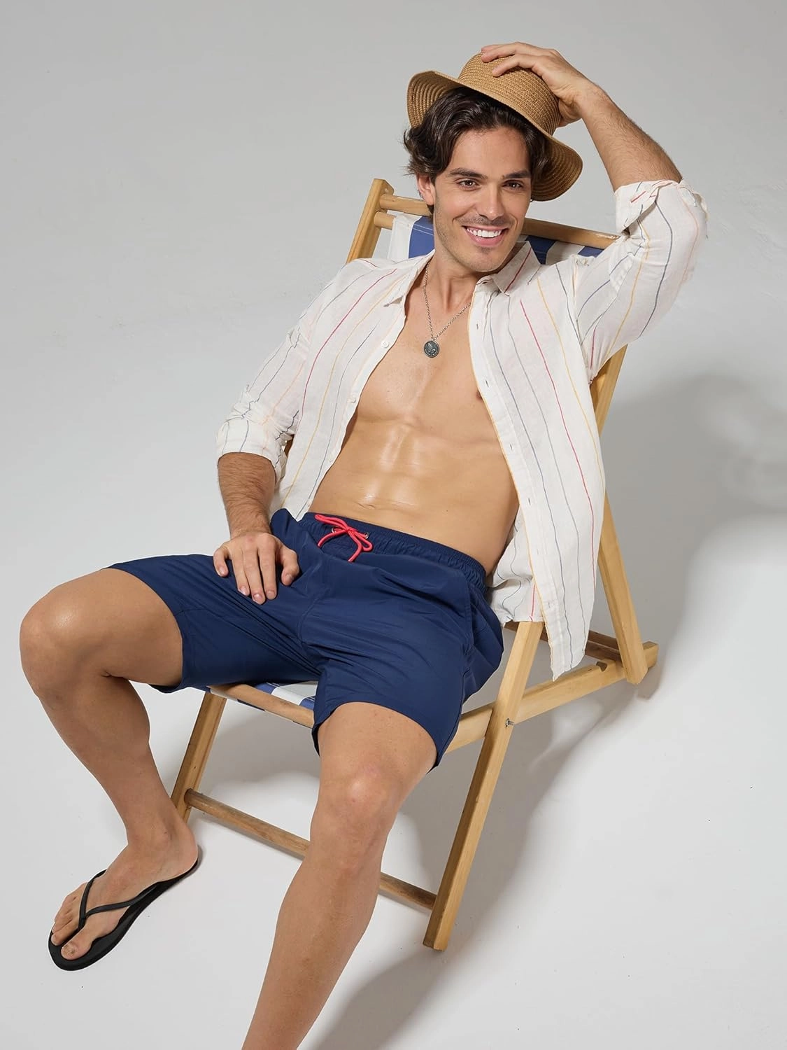 Arcweg Men's Swim Trunks 9" Swim Shorts with Compression Liner and Zipper Pockets Quick Dry Bathing Suit