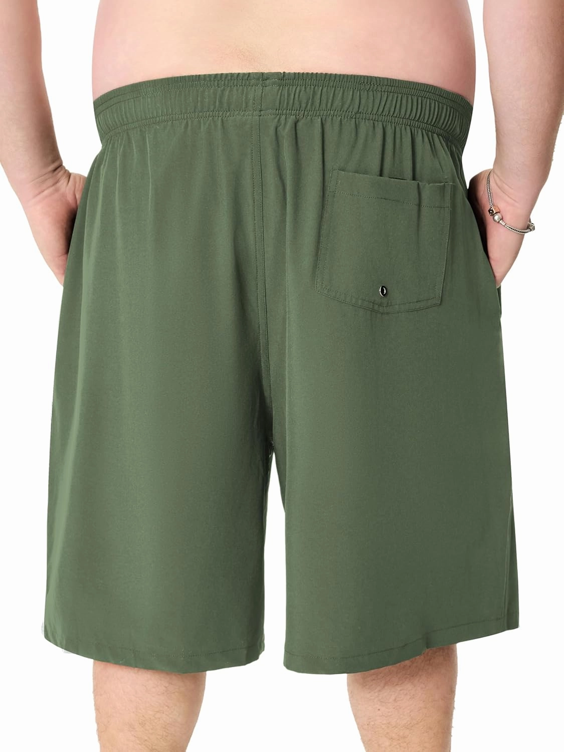 Arcweg Mens Swim Trunks Big and Tall Plus Size Swimsuit for Men with Compression Liner and Zip Pocket Phone Pocket