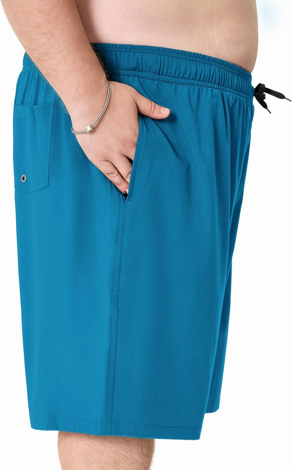 Arcweg Mens Swim Trunks Big and Tall Plus Size Swimsuit for Men with Compression Liner and Zip Pocket Phone Pocket