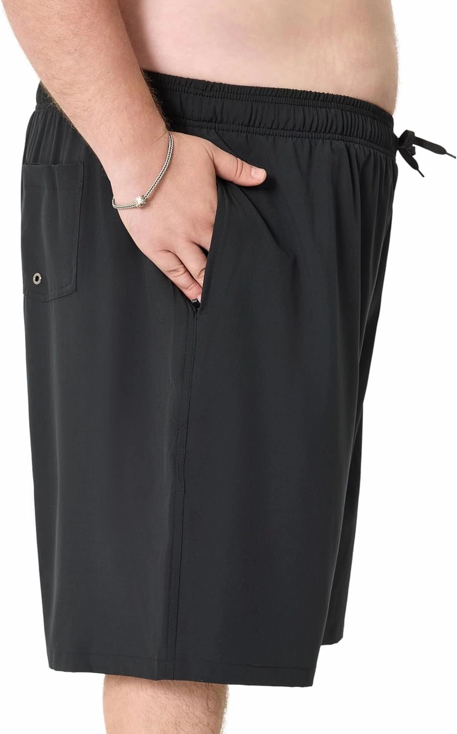 Arcweg Mens Swim Trunks Big and Tall Plus Size Swimsuit for Men with Compression Liner and Zip Pocket Phone Pocket