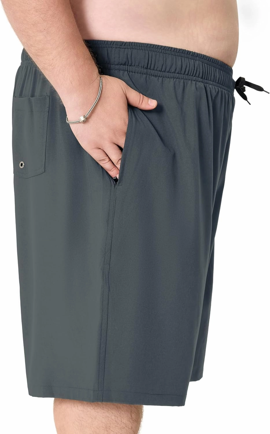 Arcweg Mens Swim Trunks Big and Tall Plus Size Swimsuit for Men with Compression Liner and Zip Pocket Phone Pocket