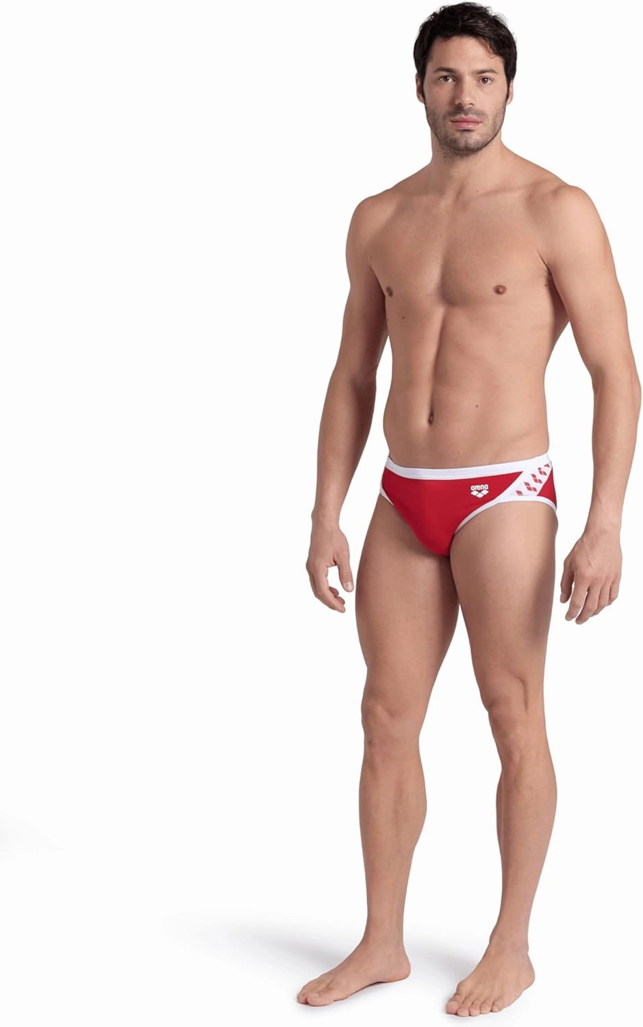Arena Men's Icons Solid Swim Briefs Professional Training Swimsuit Sports Trunk