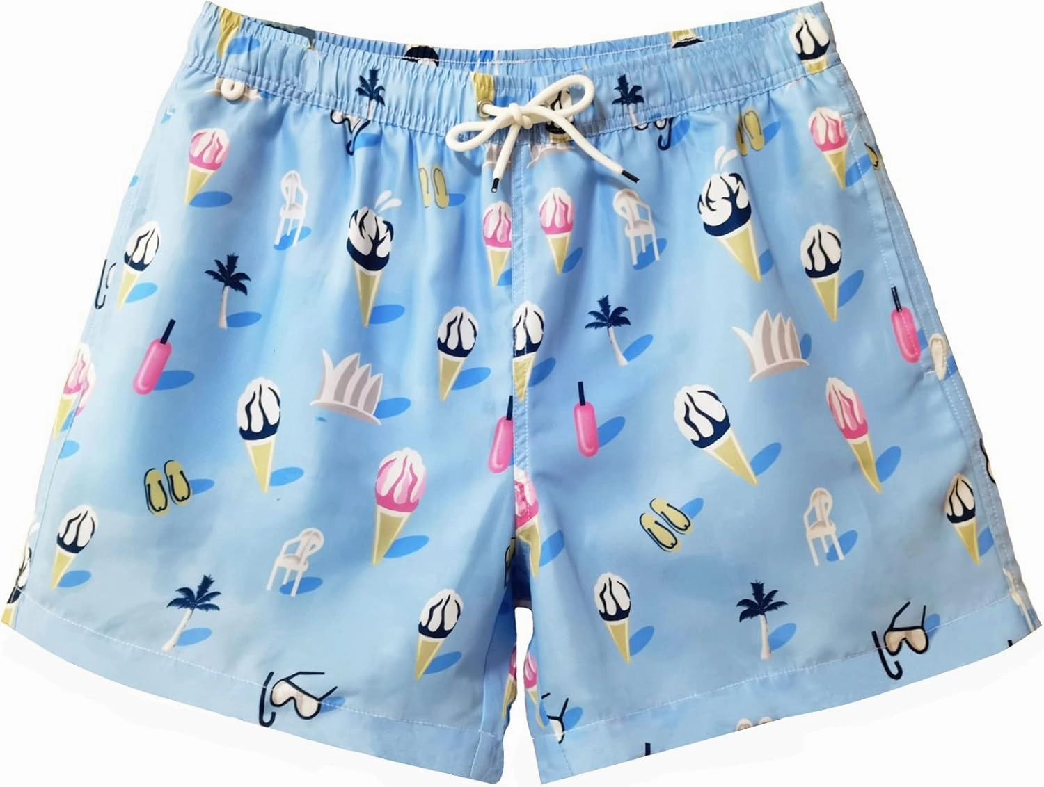 Beach Shorts Swim Trunks Quick Dry Men's Bathing Suit with Mesh Lining/Side Pockets
