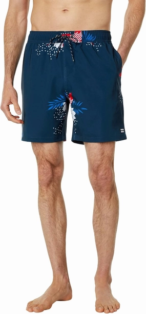 Billabong Men's Standard Elastic Waist Stretch Sundays Layback Boardshort Swim Short Trunk, 17 Inch Outseam