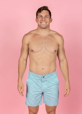 Blue Ditsy Floral | Men's Boardies