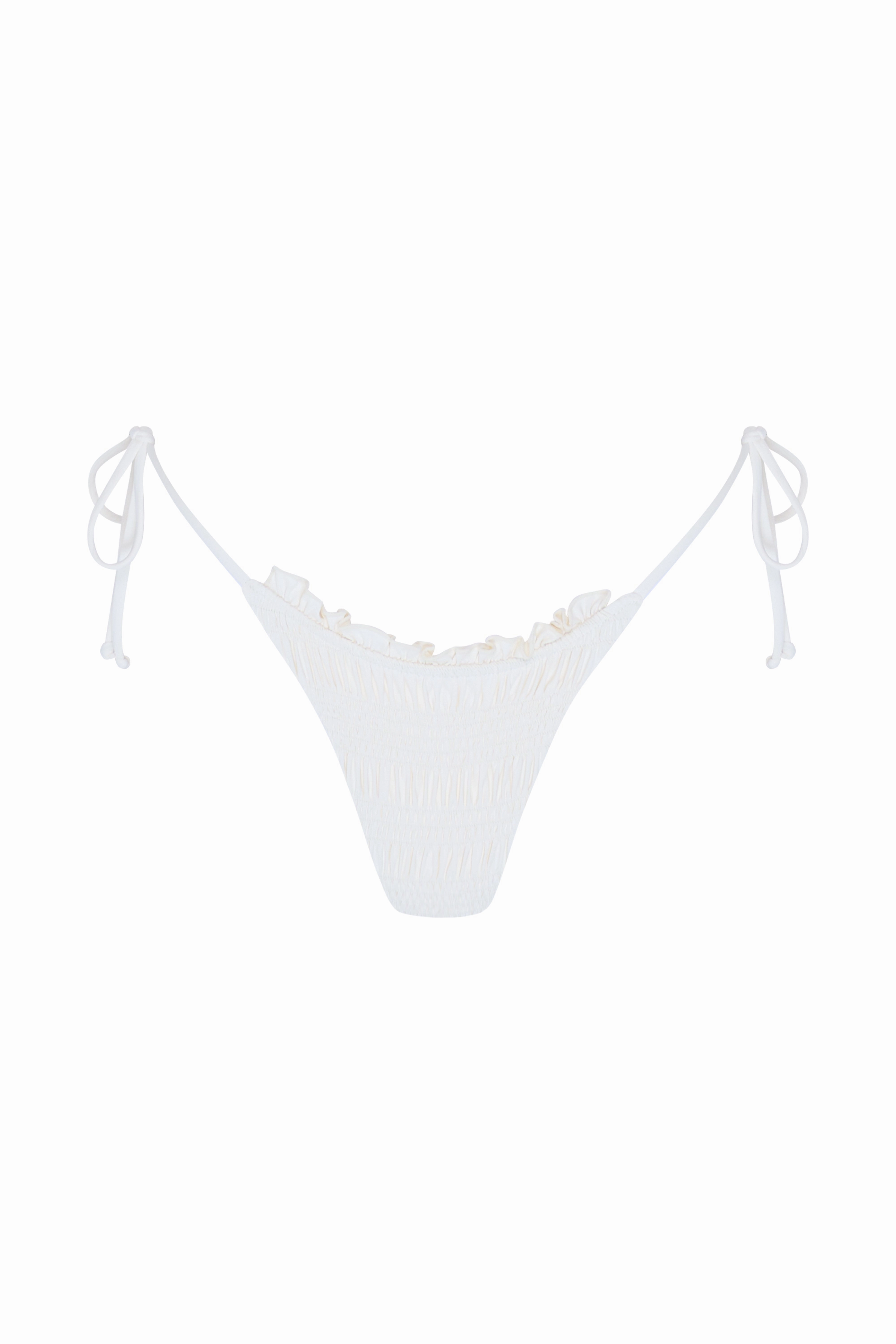 Bree Tie Side Bikini Bottom - Coconut