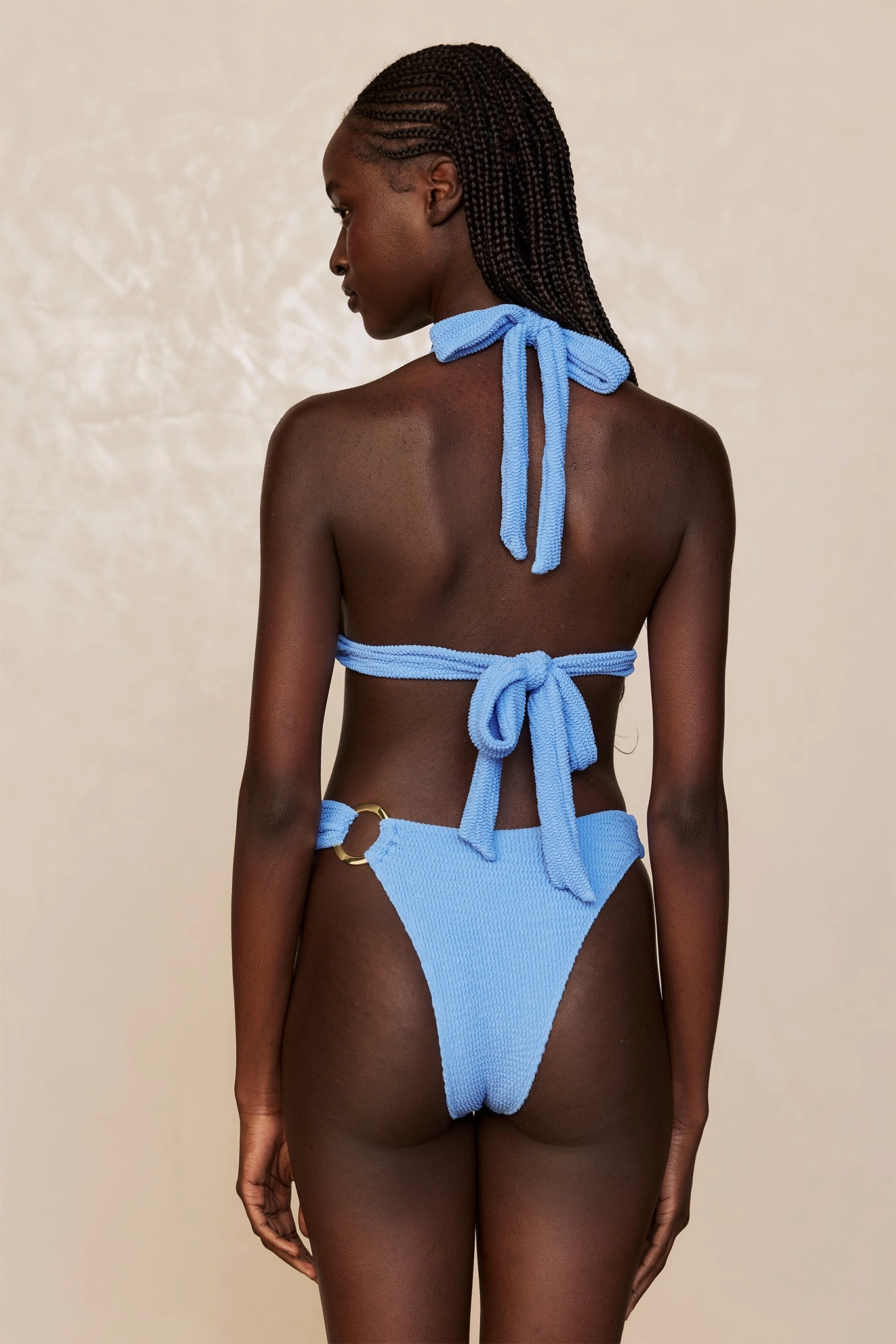 Bronte Bottom - Azure Crinkle
