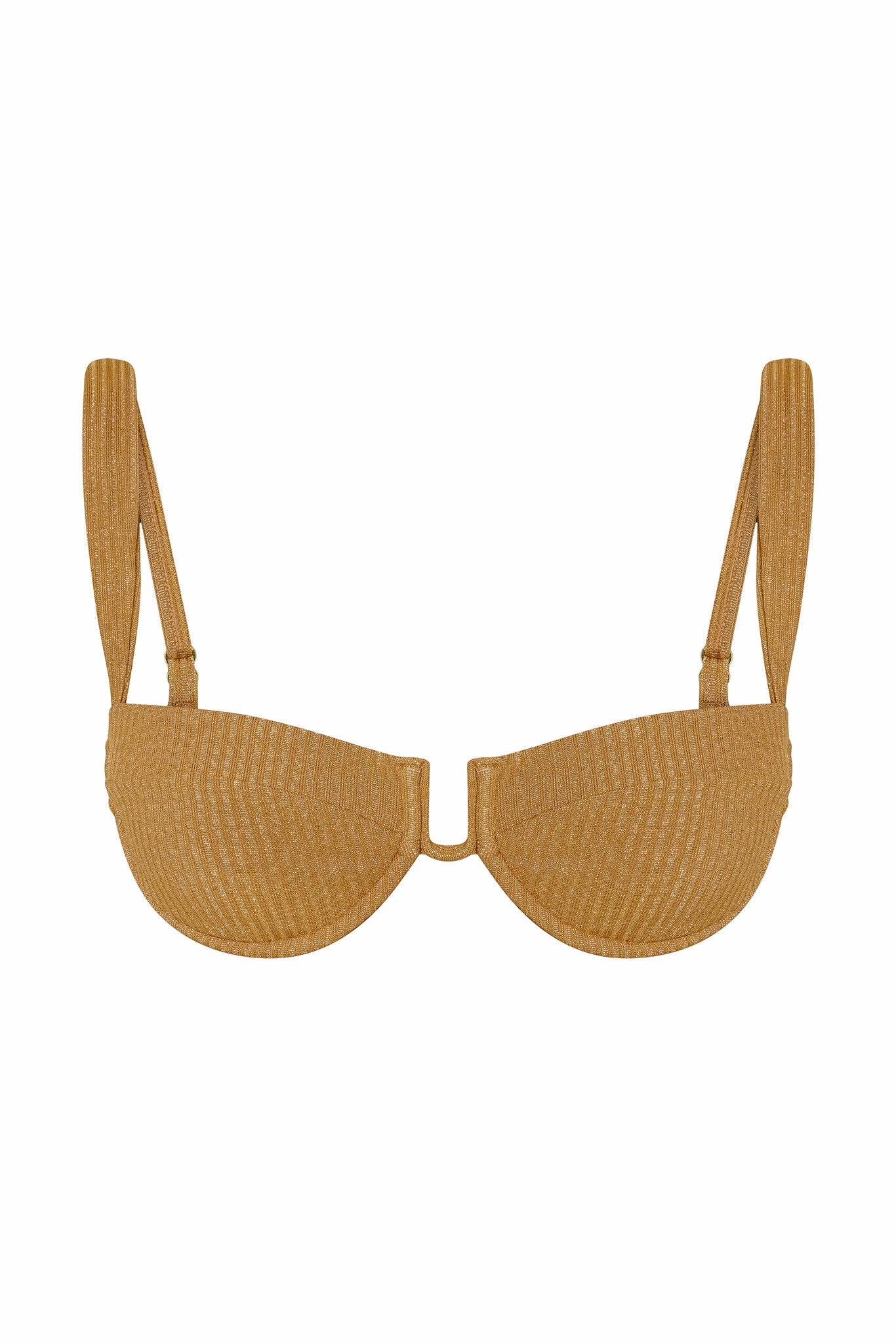 Cala Roja Top - Antique Gold Lurex Rib