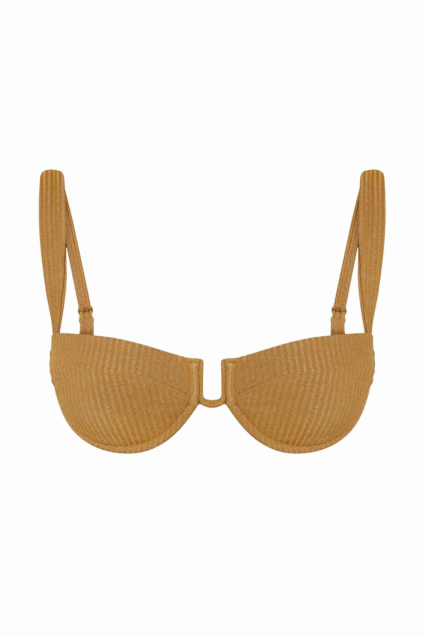 Cala Roja Top - Antique Gold Lurex Rib