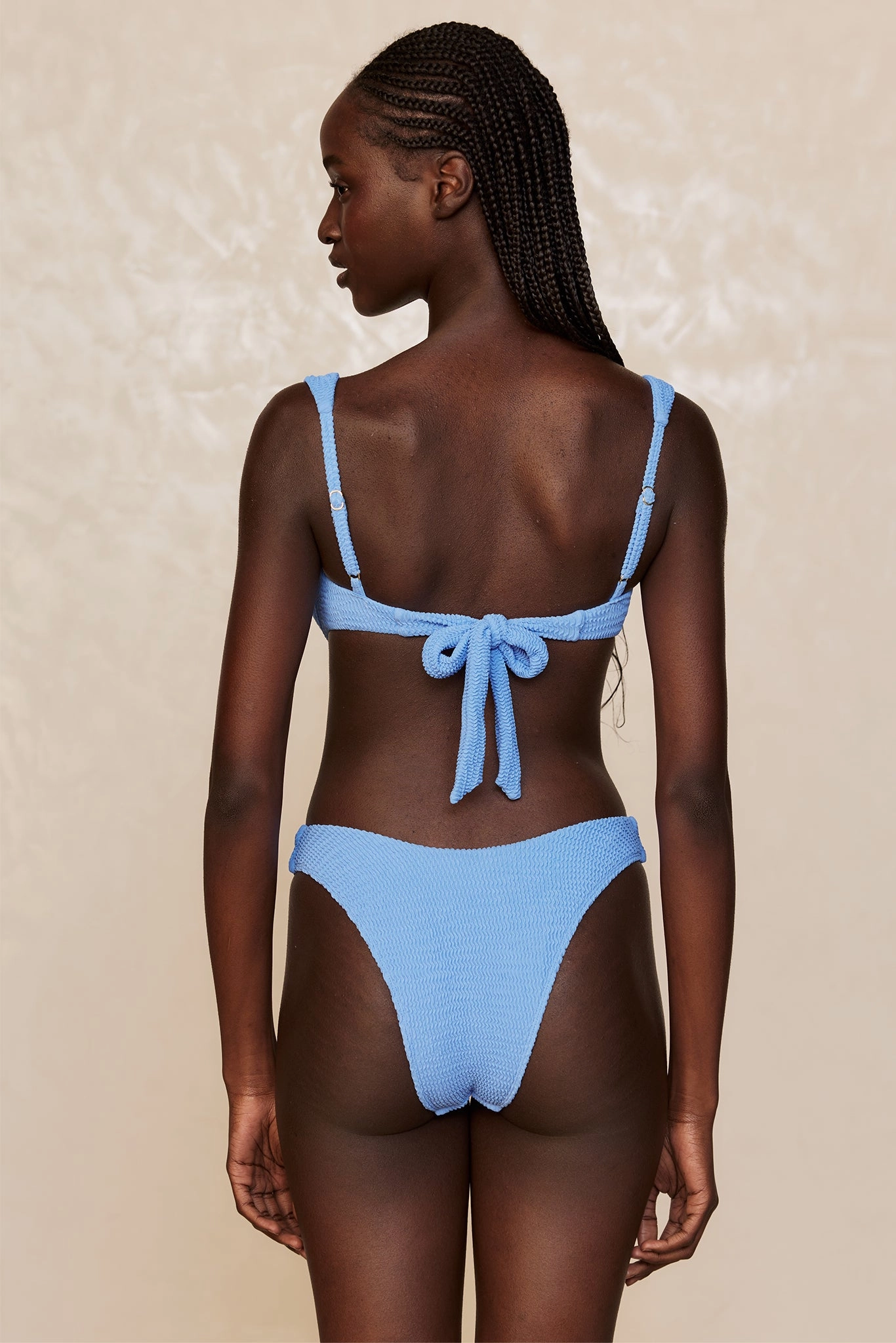 Cala Roja Top - Azure Crinkle