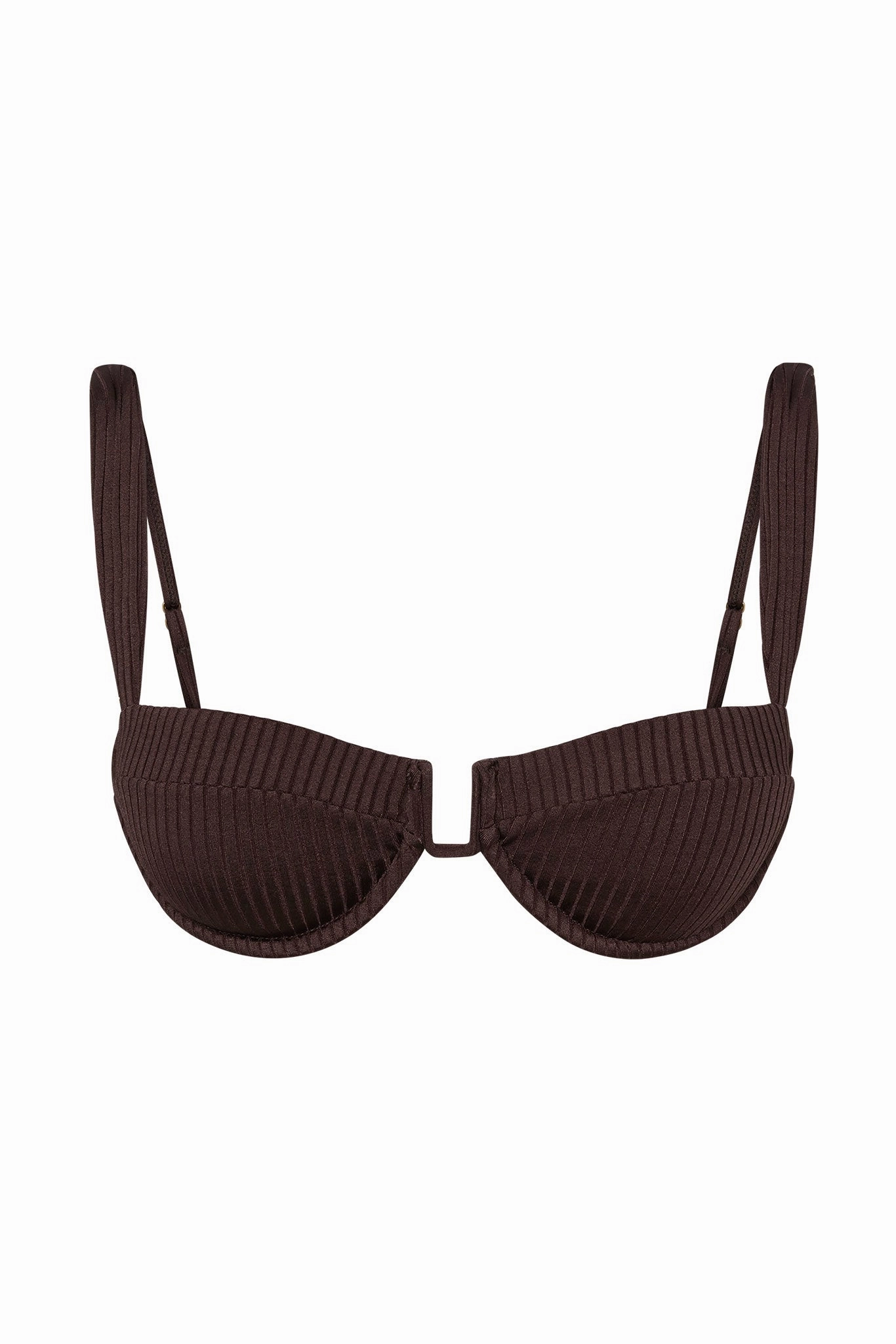 Cala Roja Top - Espresso Wide Rib