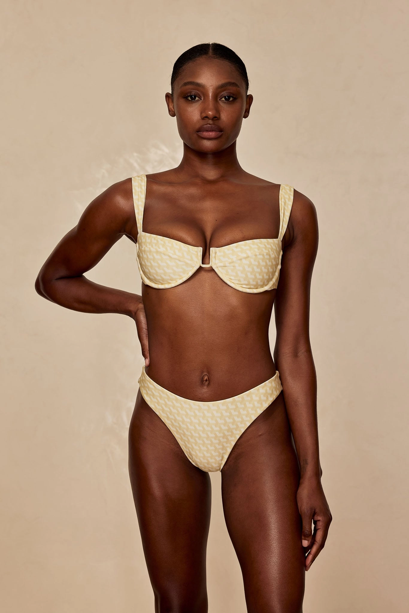 Cala Roja Top - Ivory Geo