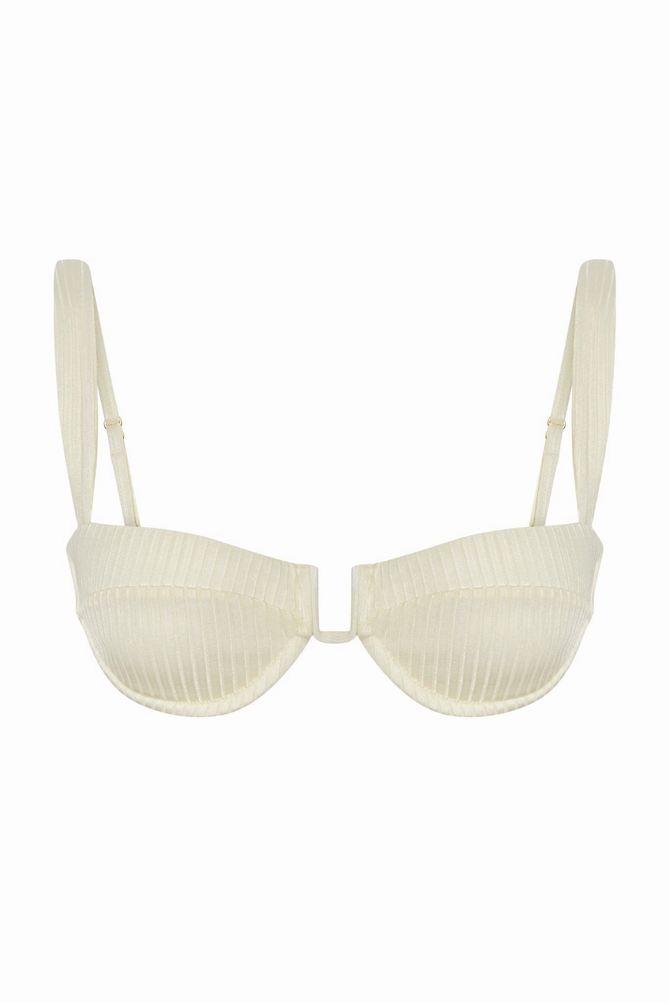 Cala Roja Top - Ivory Shiny Rib