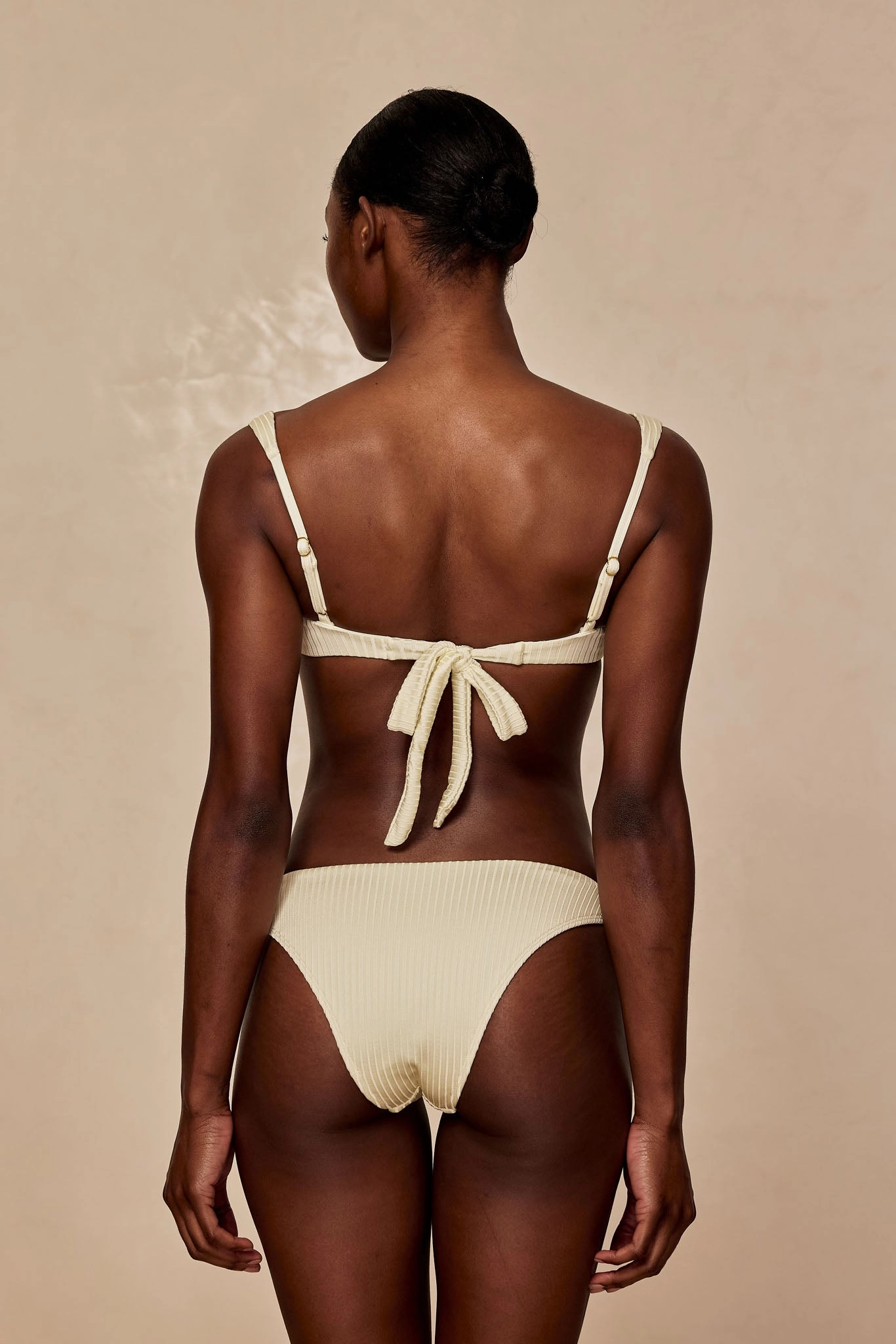 Cala Roja Top - Ivory Shiny Rib