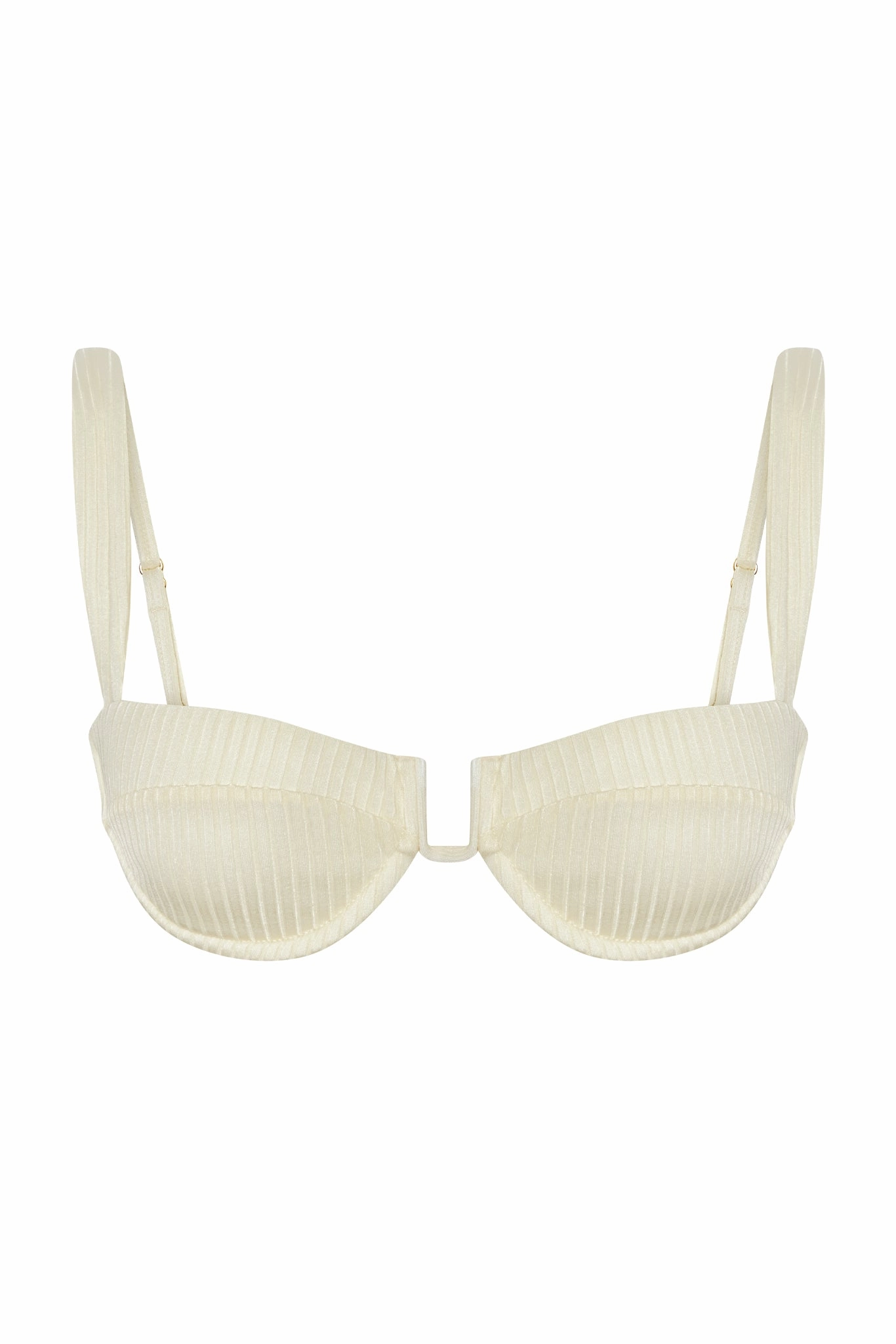 Cala Roja Top - Ivory Shiny Rib