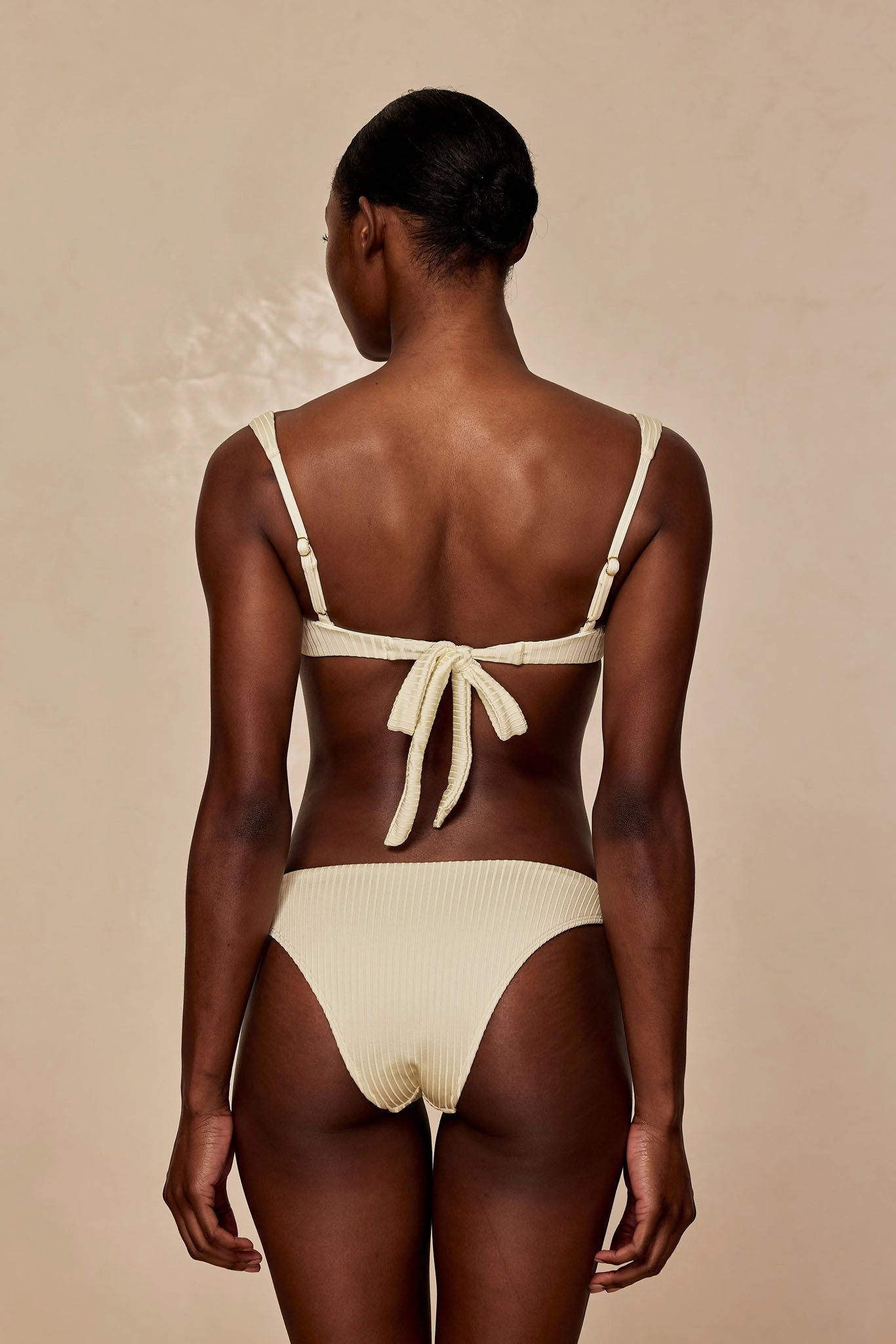 Cala Roja Top - Ivory Shiny Rib