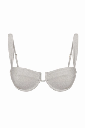 Cala Roja Top - Soft Silver Shimmer