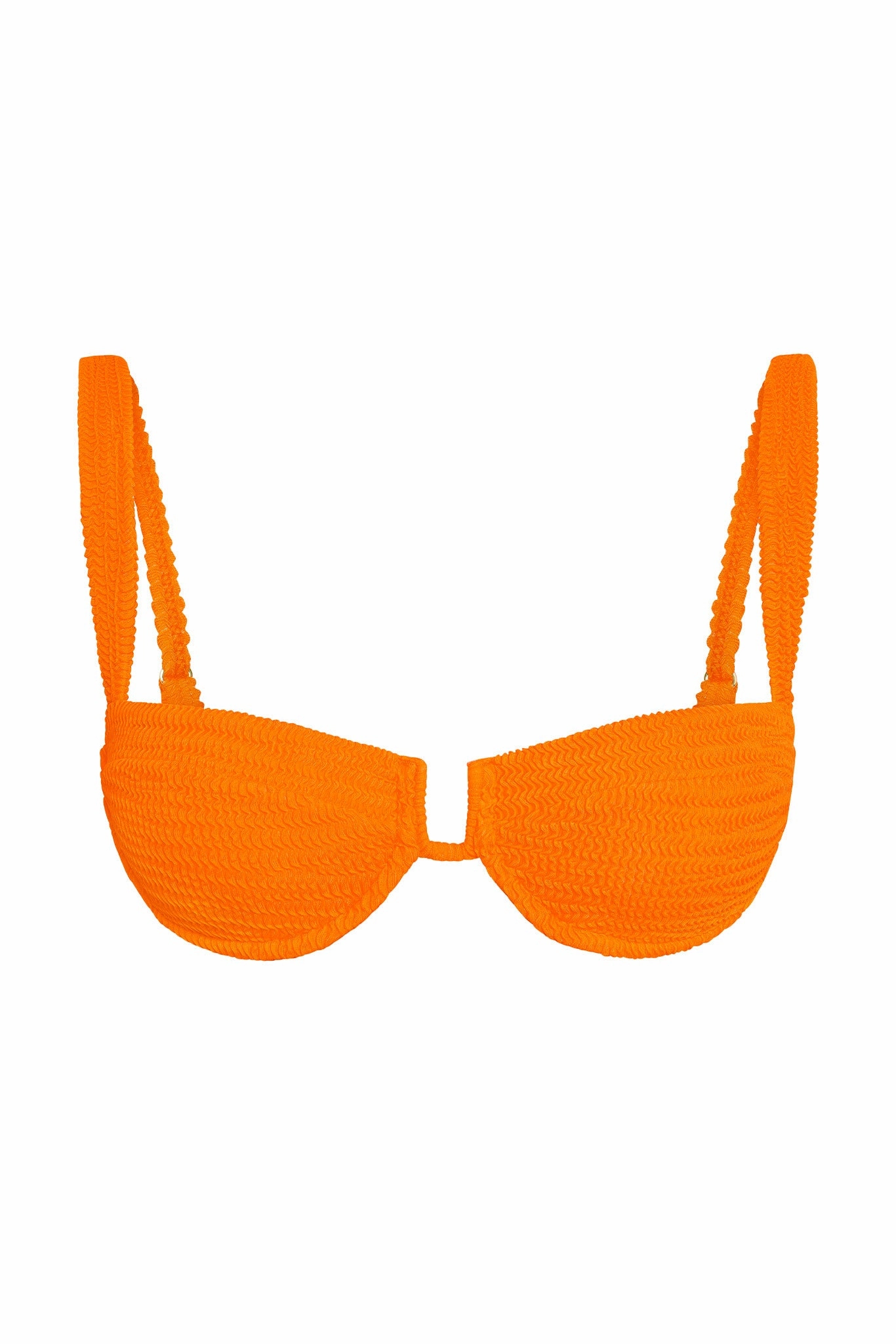 Cala Roja Top - Tangerine Crinkle