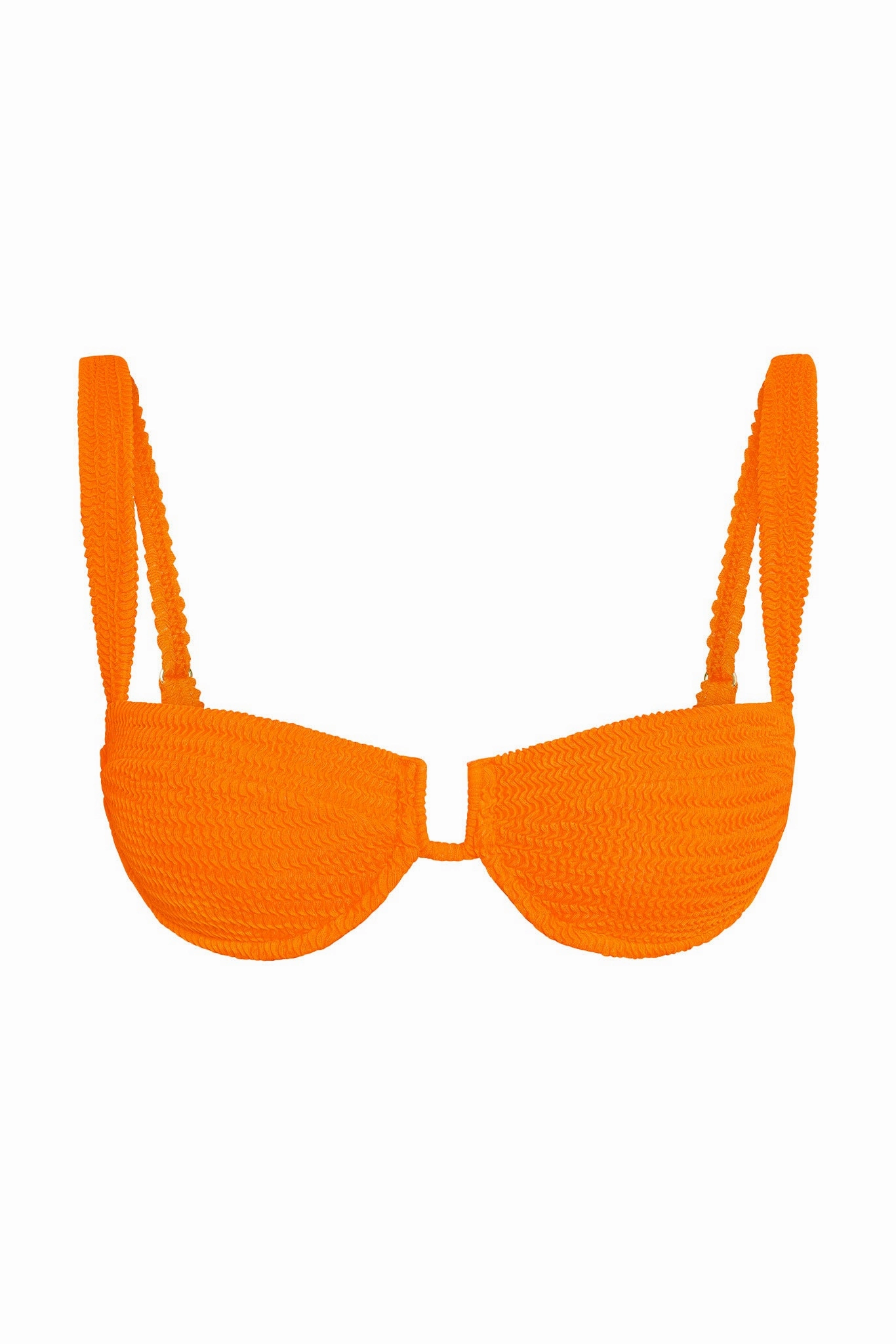 Cala Roja Top - Tangerine Crinkle