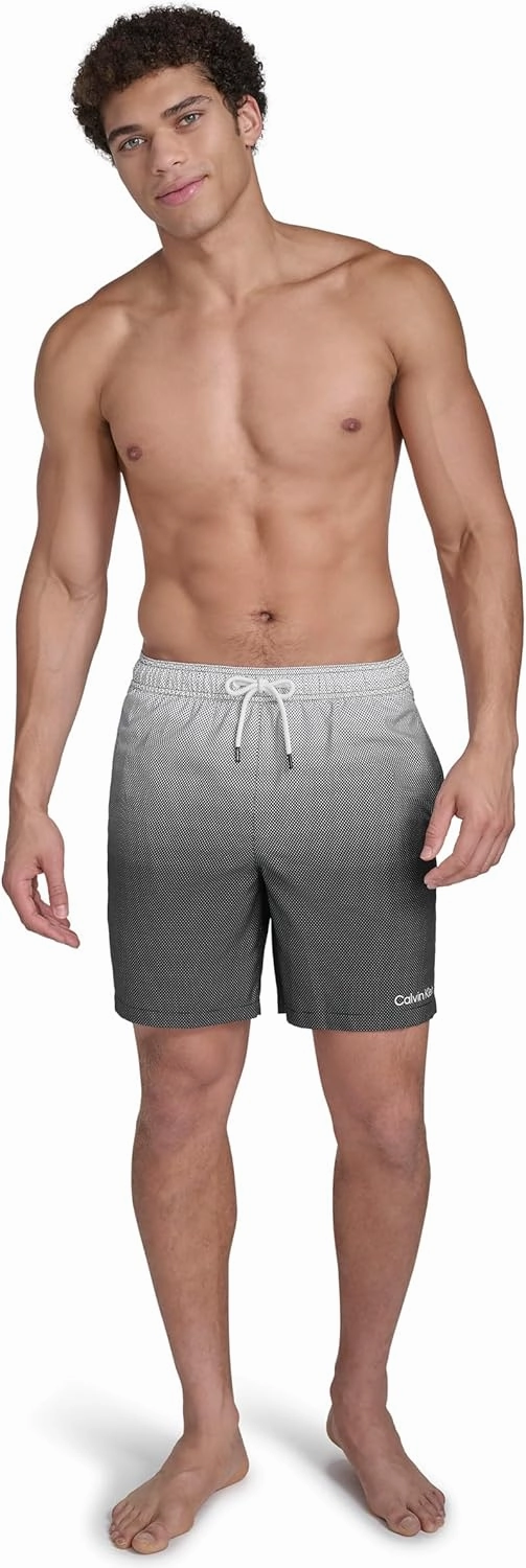 Calvin Klein Men's Volley Quick Dry Lightweight Swim Trunk