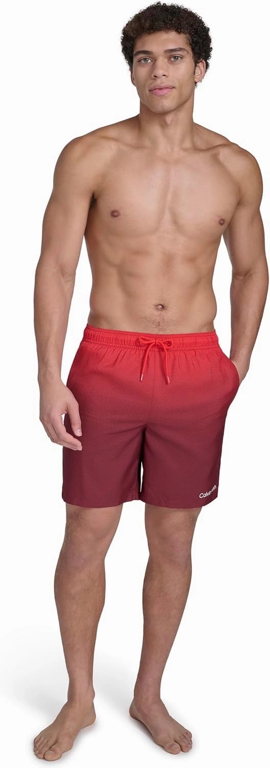 Calvin Klein Men's Volley Quick Dry Lightweight Swim Trunk