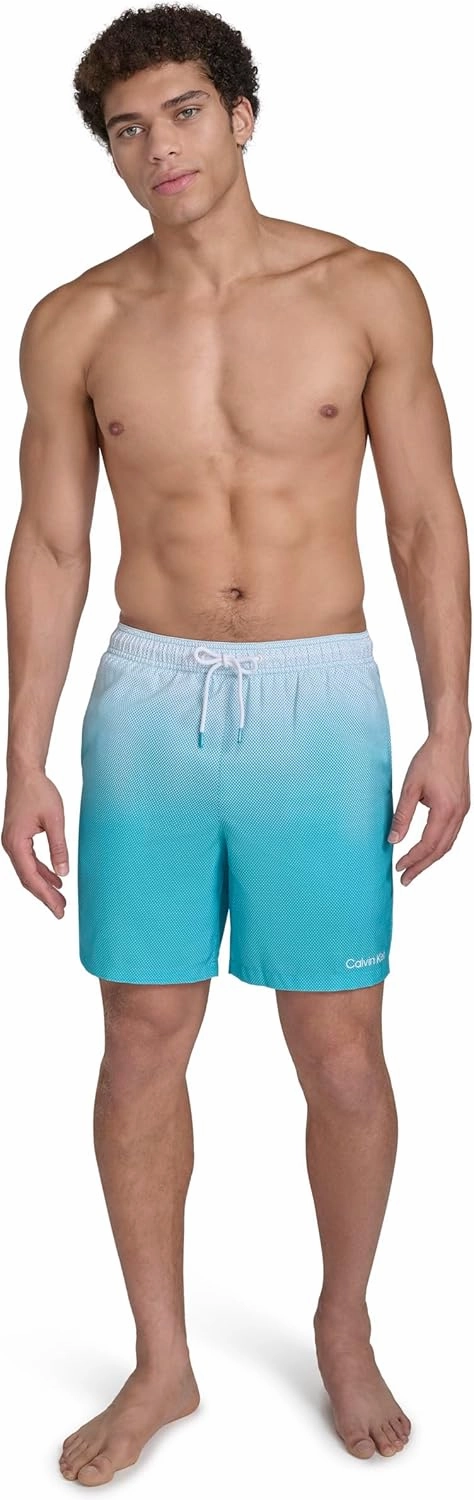 Calvin Klein Men's Volley Quick Dry Lightweight Swim Trunk