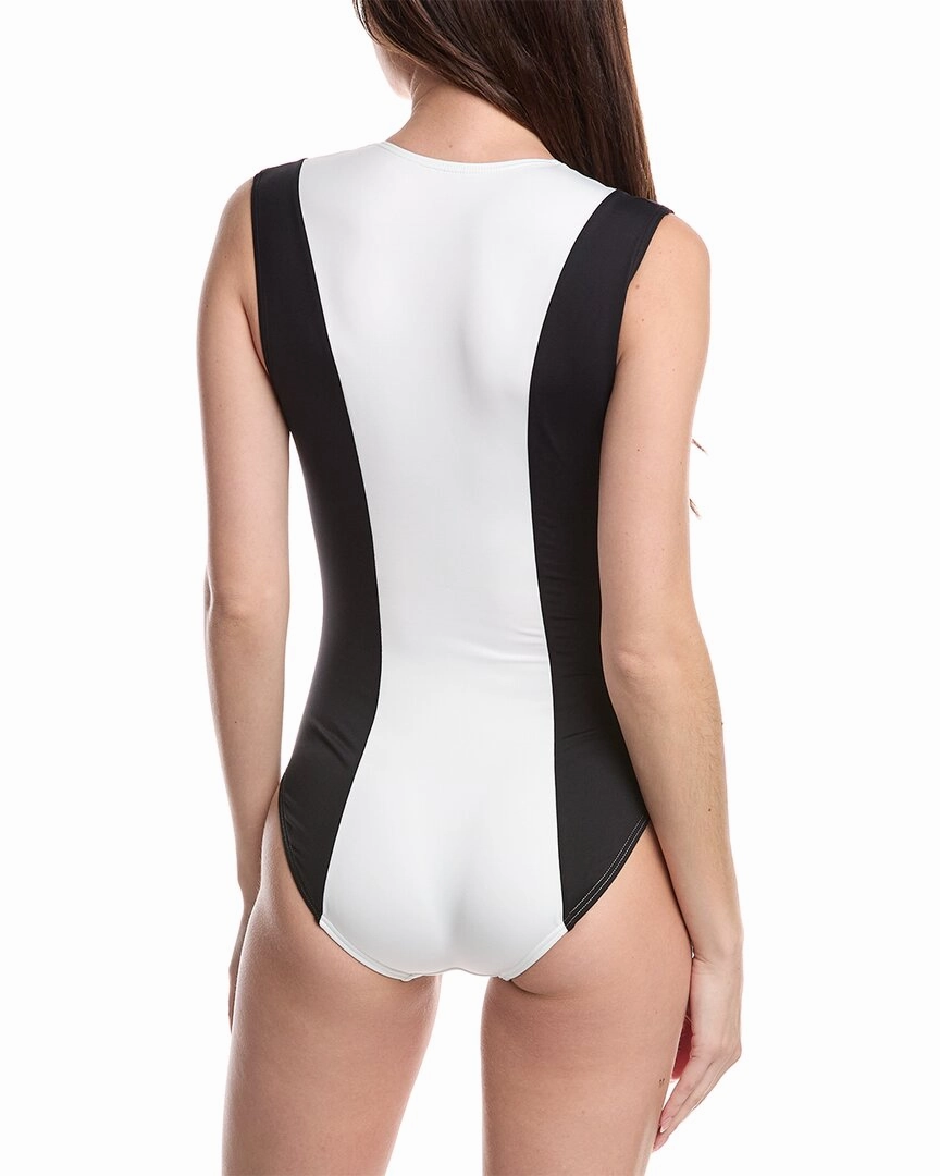Carmen Marc Valvo Plunge One-Piece