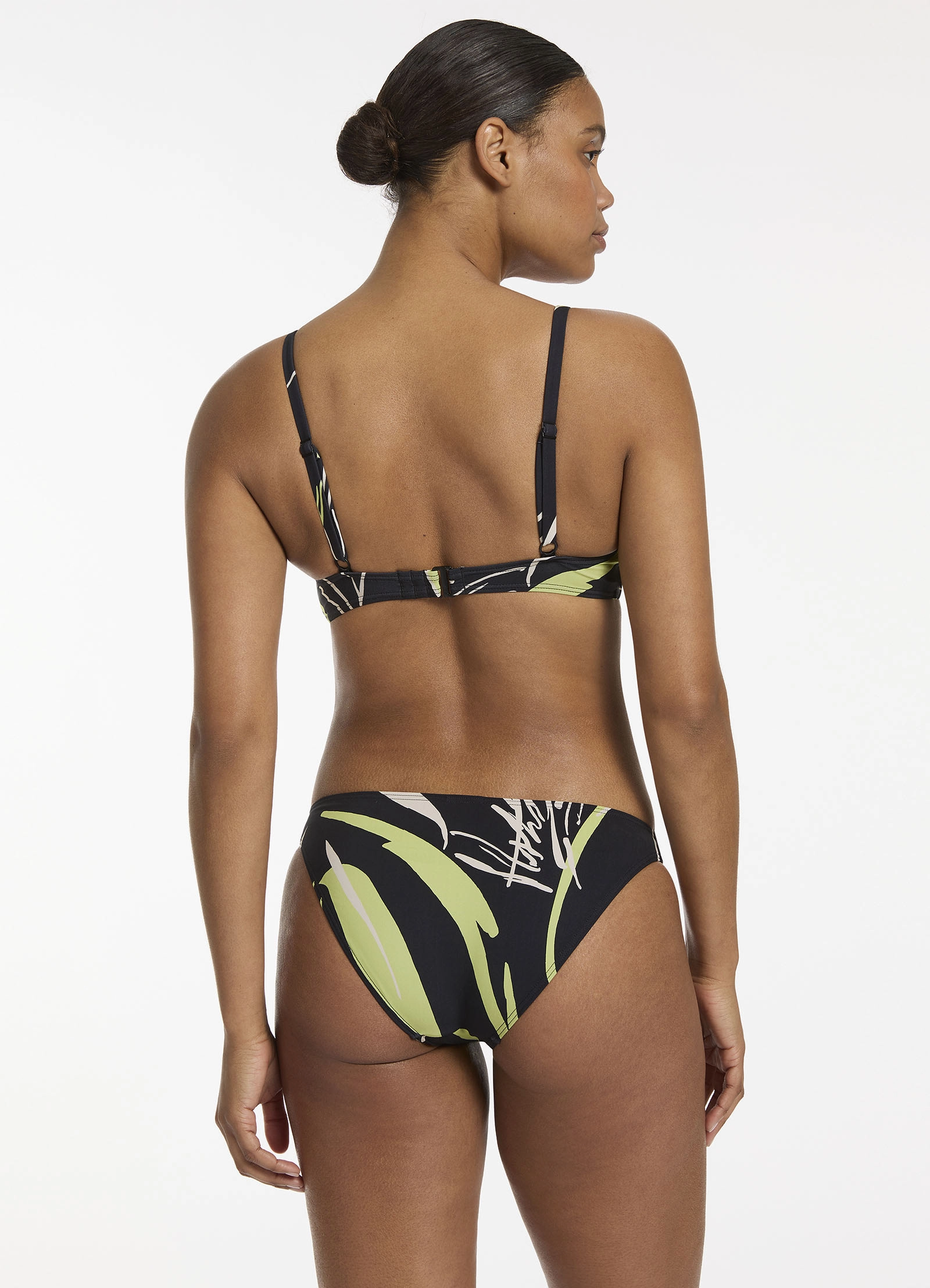 Catalina C-E Ring Triangle Bikini Top - Black