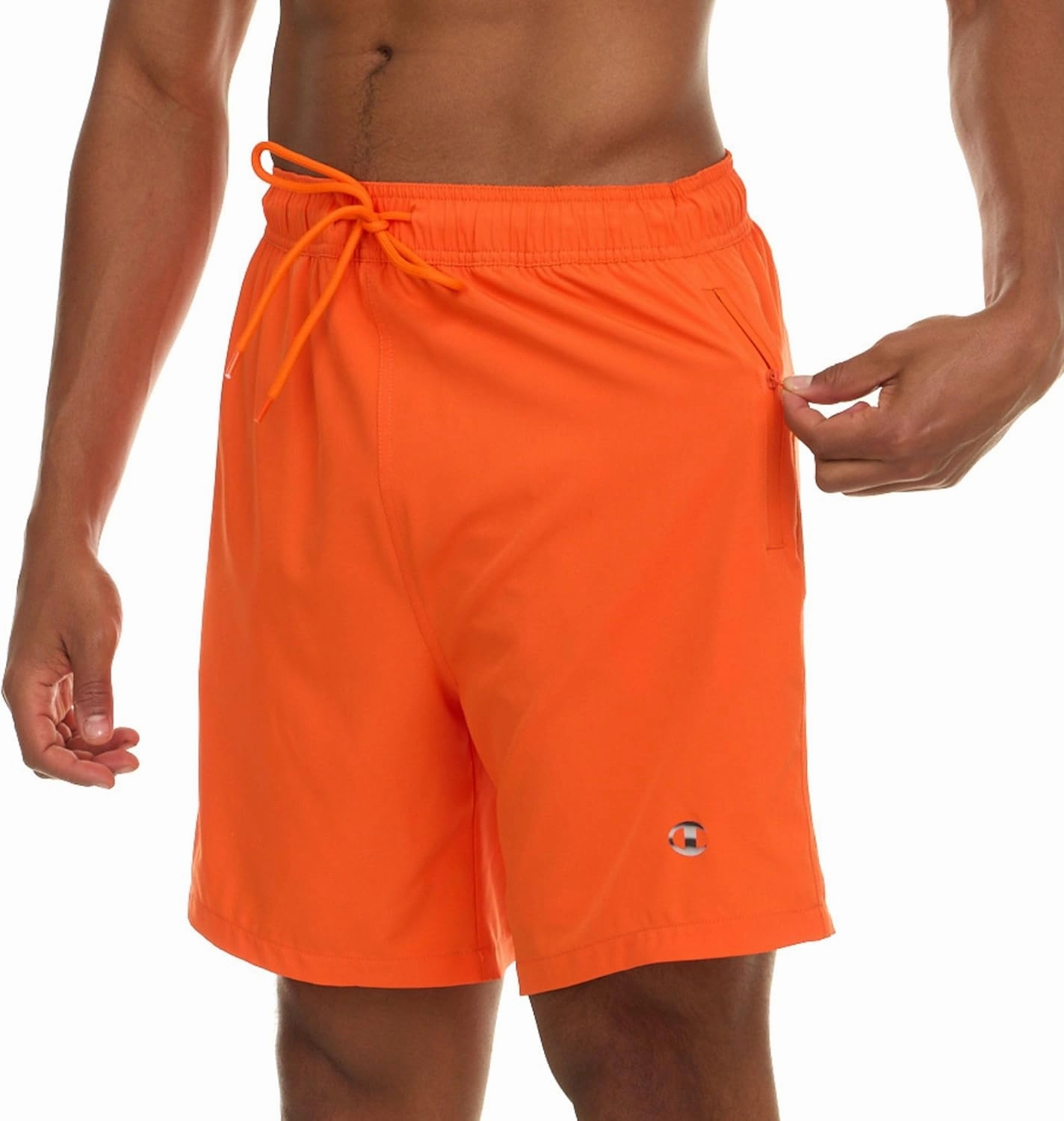 Champion Mens Swim Trunks with Compression Liner, 2 in 1 Mens Bathing Suit Shorts, 7 Inch Inseam Board Shorts for Swimming