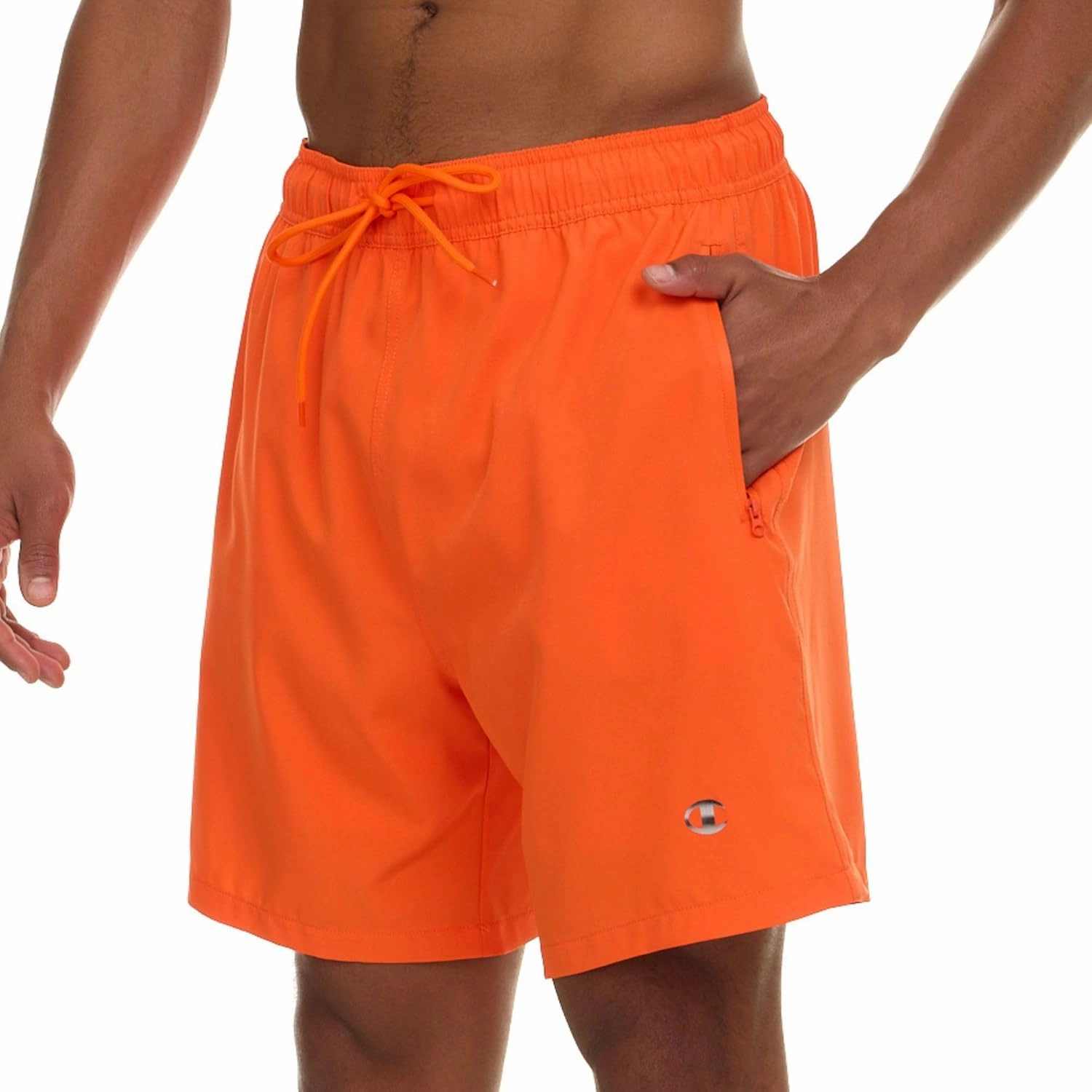Champion Mens Swim Trunks with Compression Liner, 2 in 1 Mens Bathing Suit Shorts, 7 Inch Inseam Board Shorts for Swimming