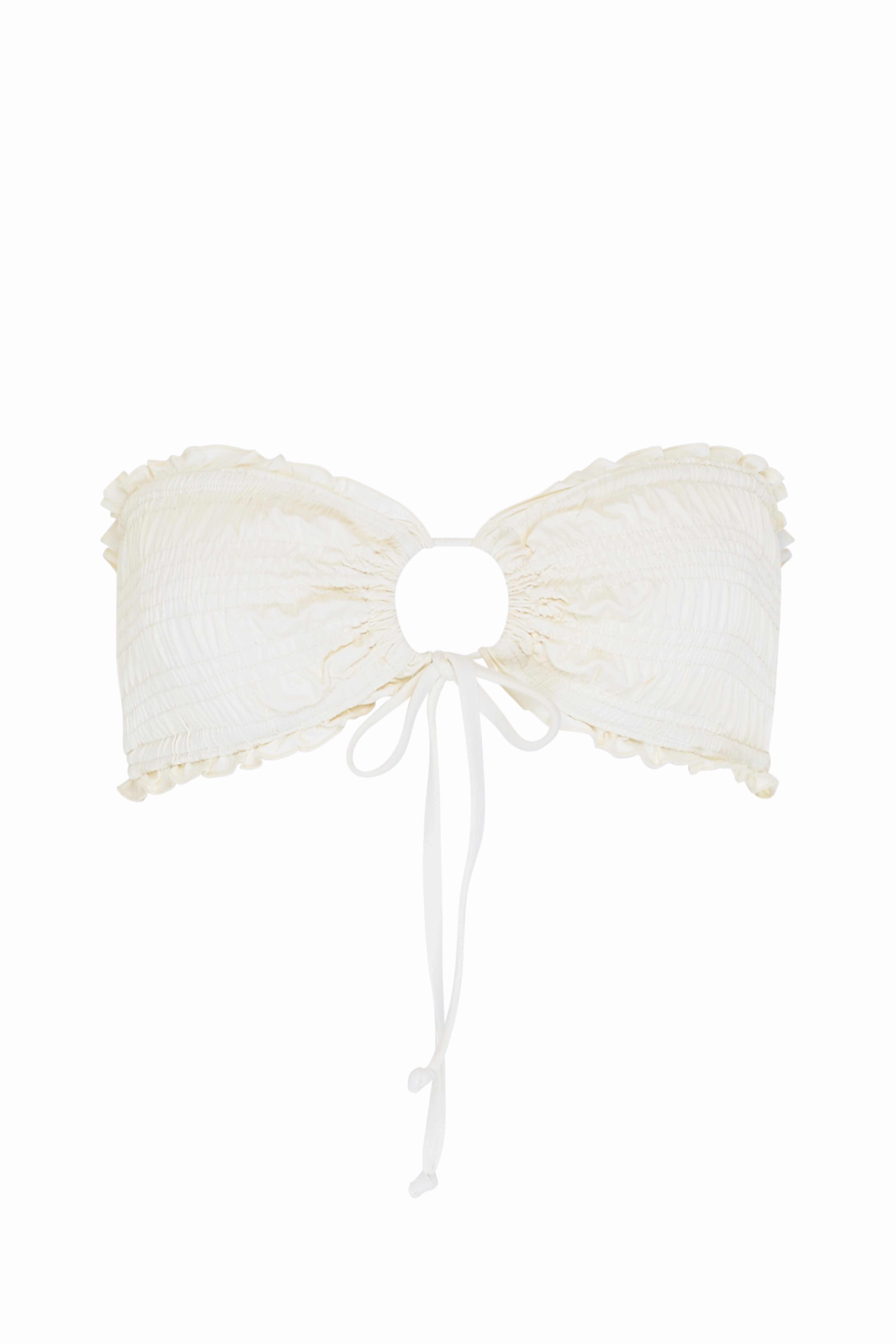 Cleo Bandeau Bikini Top - Coconut