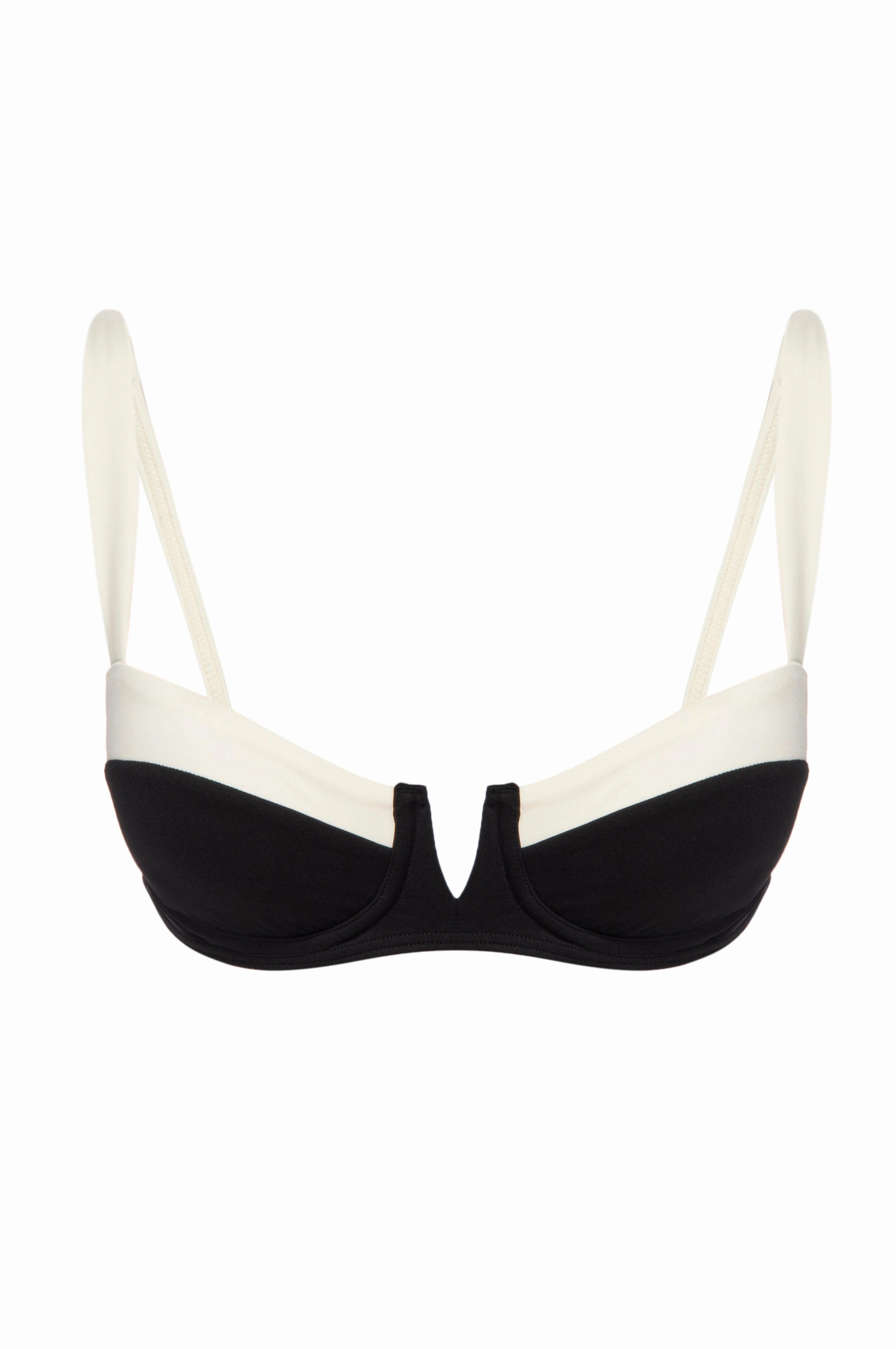 Clovelly Top - Black/Ivory