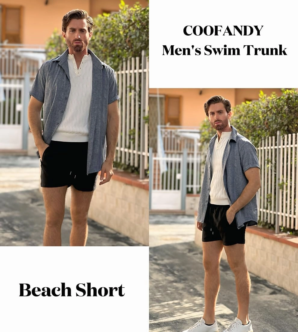 COOFANDY Men's Swim Trunk Swimwear Bathing Suit Swimsuit Board Beach Sport Short S-XXL