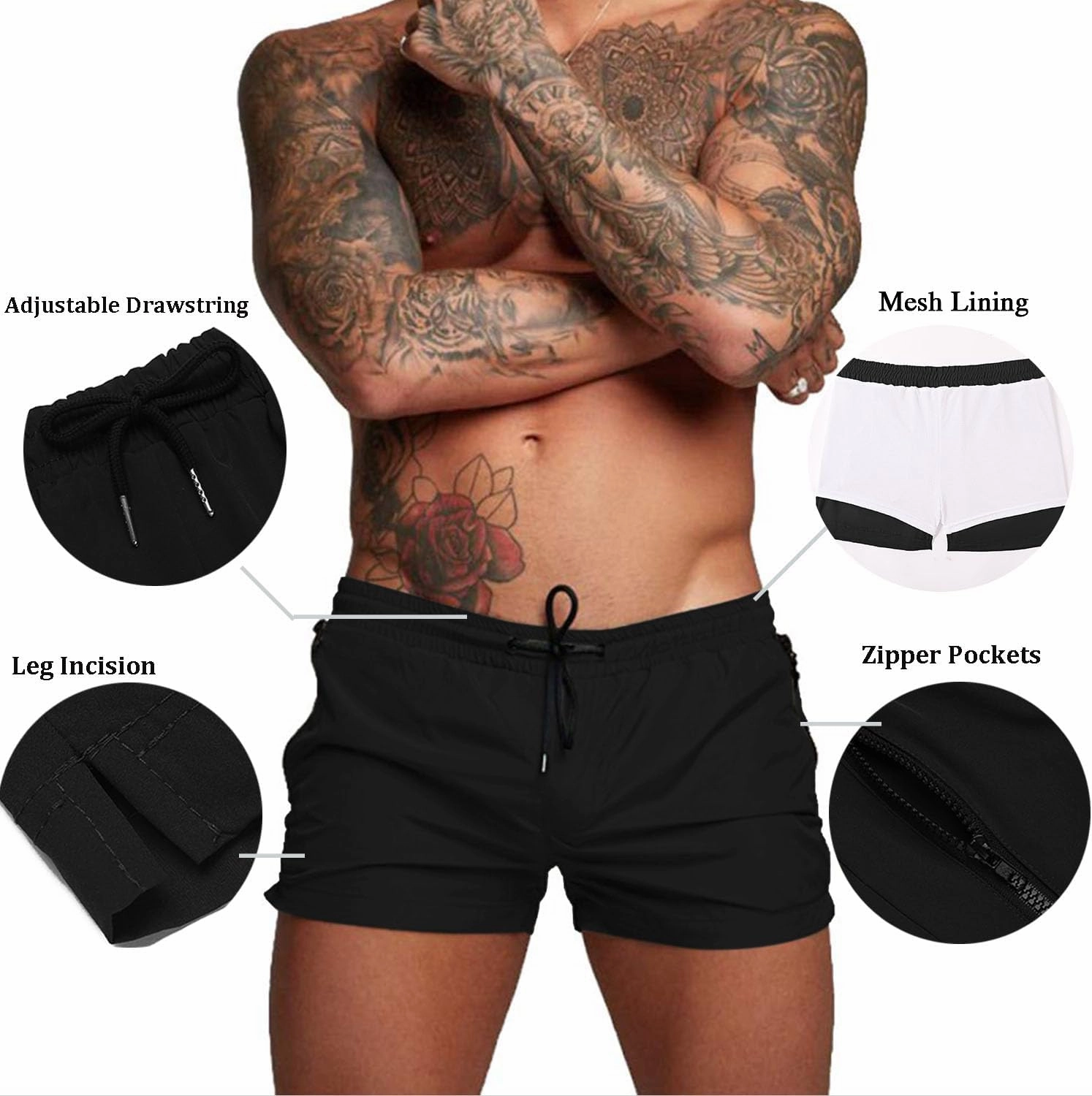 COOFANDY Men's Swim Trunk Swimwear Bathing Suit Swimsuit Board Beach Sport Short S-XXL