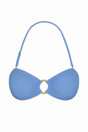 Costa Rica Top - Azure Crinkle