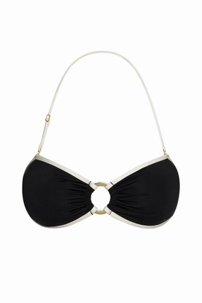 Costa Rica Top - Black/Ivory