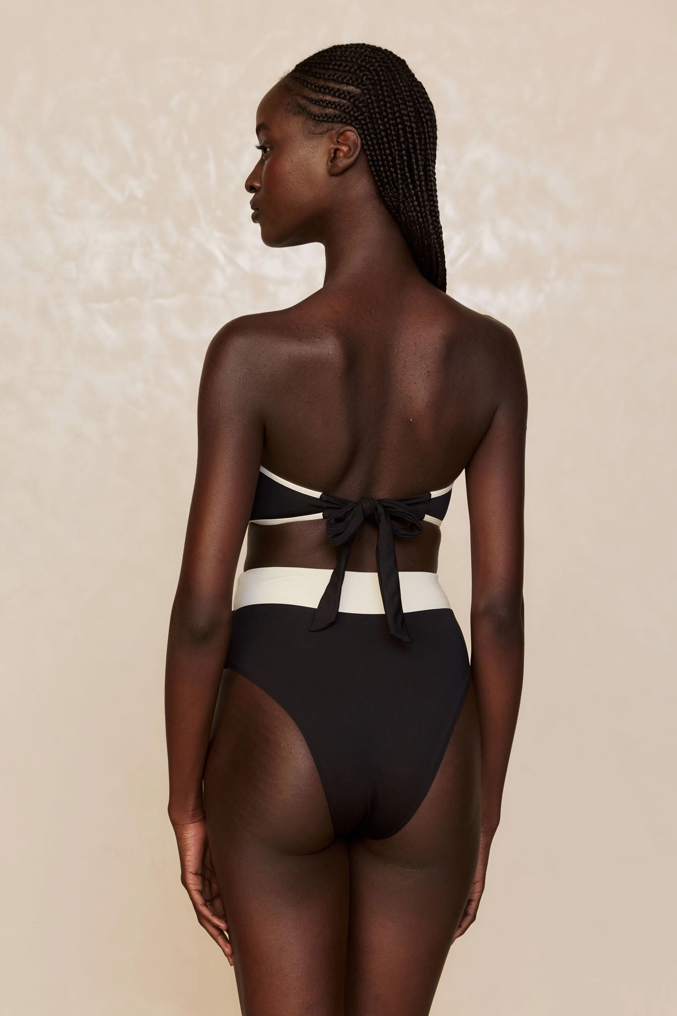 Costa Rica Top - Black/Ivory