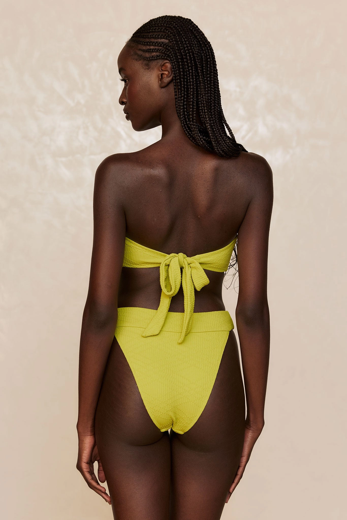 Costa Rica Top - Chartreuse Summer Plaid